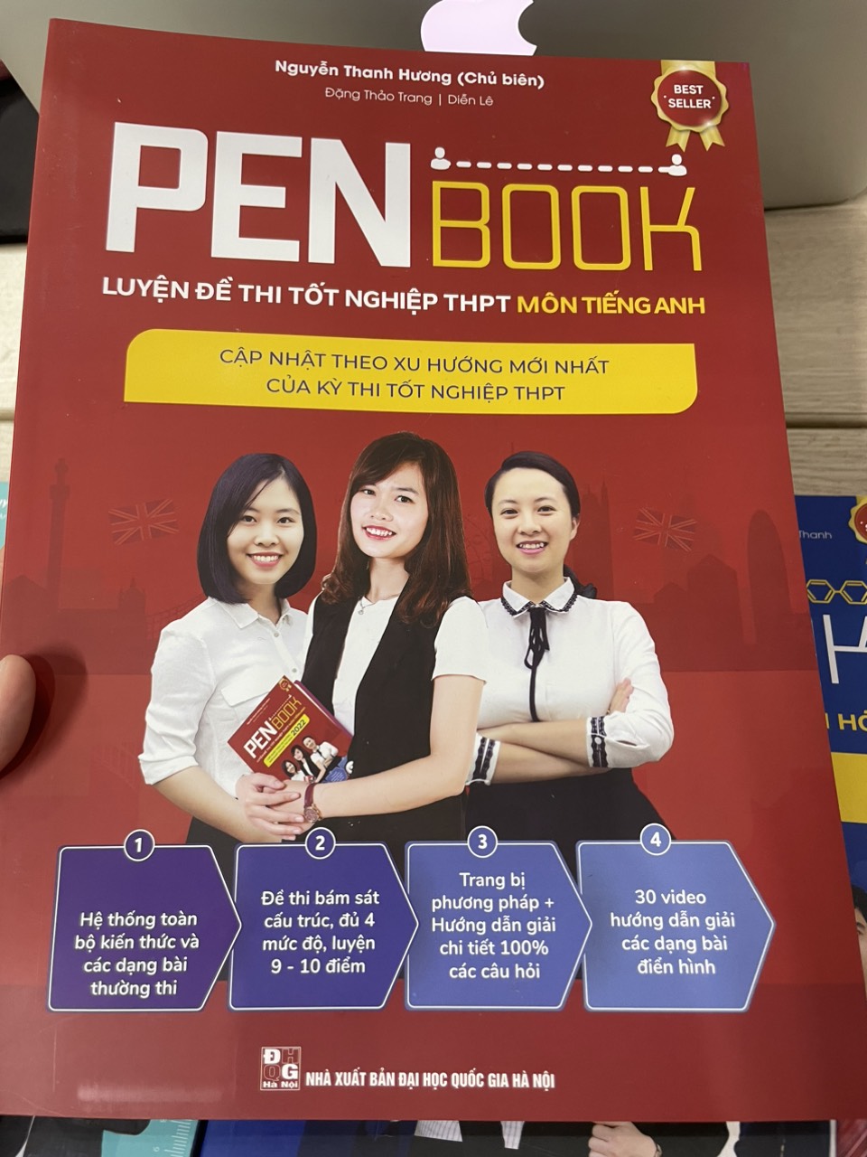 Combo khối A1 - PENBOOK Luyện đề thi Tốt nghiệp THPT- Bộ 3 môn Toán, Lí, Anh