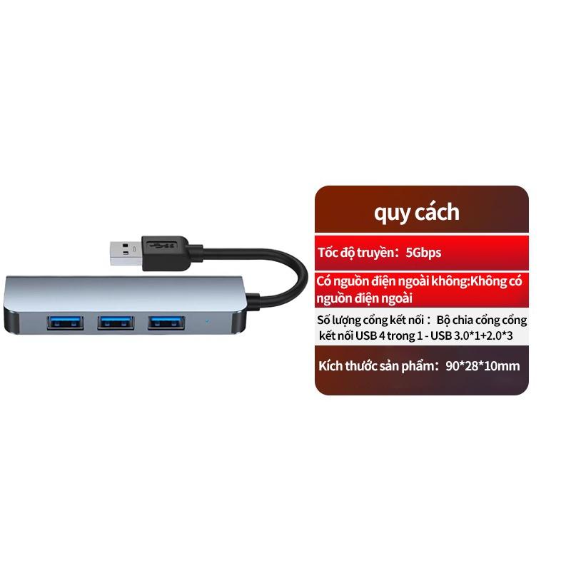 Thiết bị kết nối đa cổng cắm hub 4 trong 1 thích hợp cho Apple Macbook USB 4KHDMI Cổng kết nối đa năng Truyền tốc độ cao