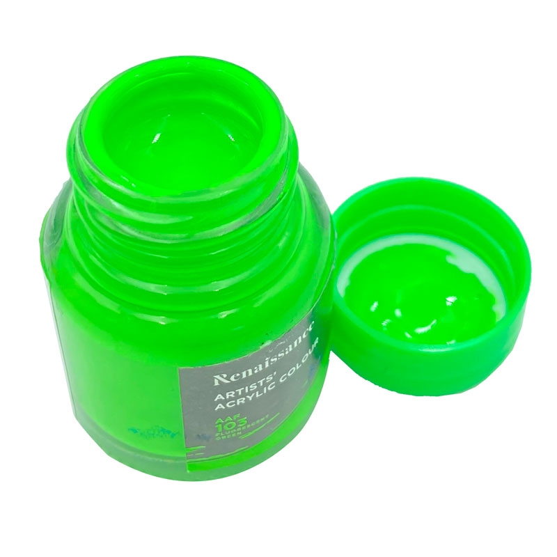 Màu Nước Renaissance Fluo 20ml - Xanh Lá Cây (Fluorescent Green)