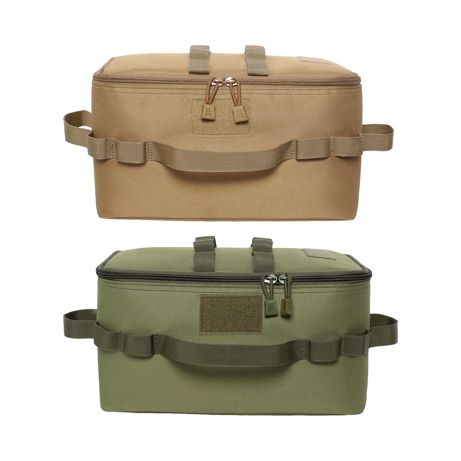 2 Pieces Oxford Cloth Outdoor Bag Picnic Tool Organizer Yellow and Black
