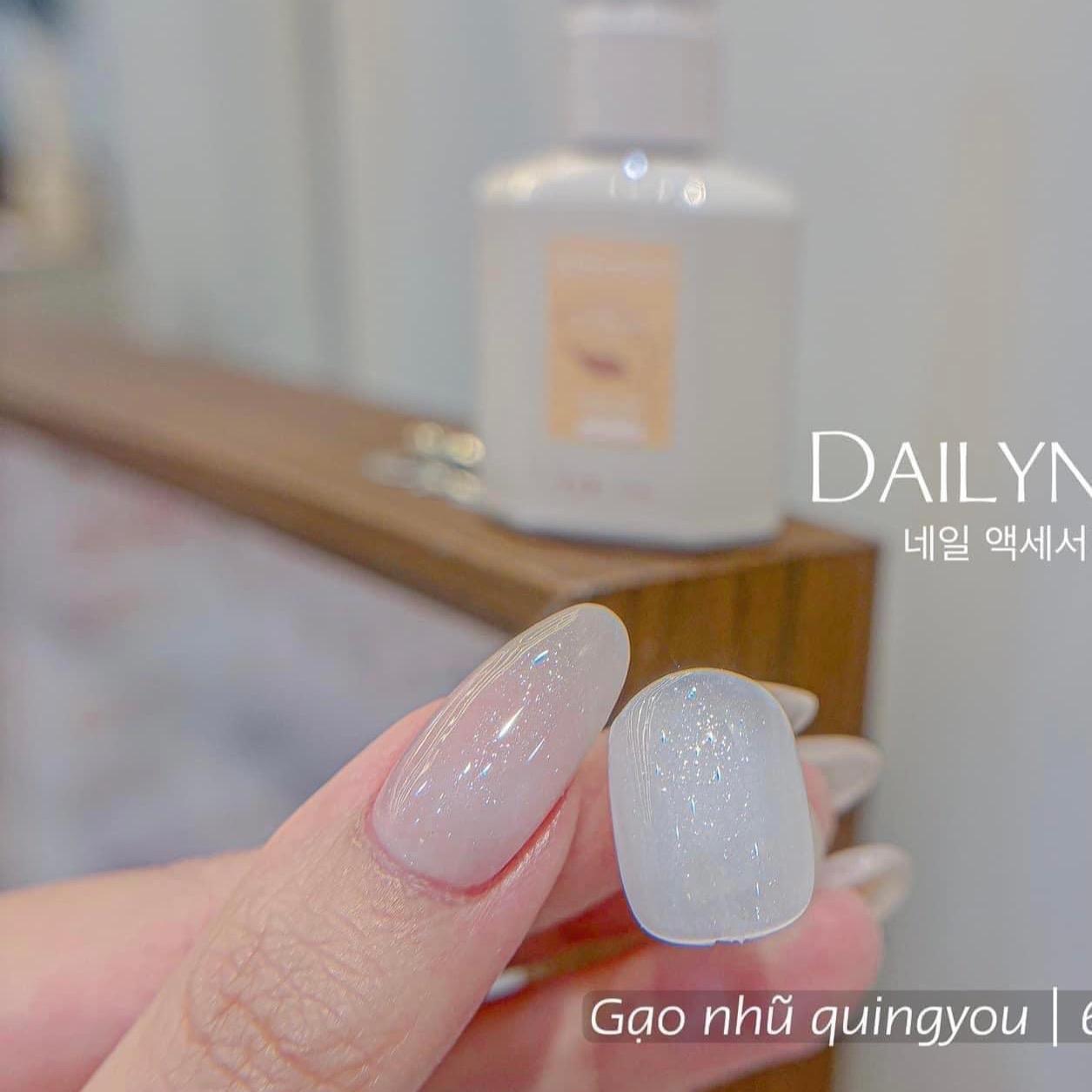 Sơn Gel Nhũ Gạo Trắng Jiao Yan She 15ml Trắng Bông Tuyết Sơn Nhũ Hồng Làm Nail, Đặc Siêu Bóng Bền nước Màu thạch, Cực Xinh Không Ố