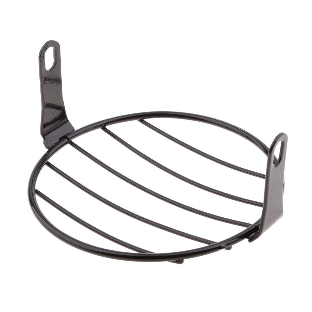Metal 6.7" Vintage Round Headlight Lamp Grill Protective Net Cover