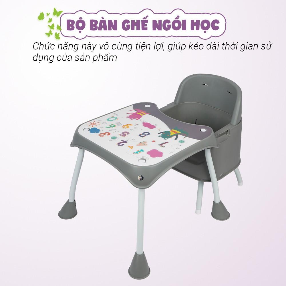 Ghế ăn dặm đa năng 3 in 1 cho bé Mastela 1016 - ghế ăn cao, ghế ăn thấp, bàn ghế tập vẽ thông minh cho bé từ 6 tháng - Tiêu chuẩn Châu Âu - tặng áo yếm Mastela