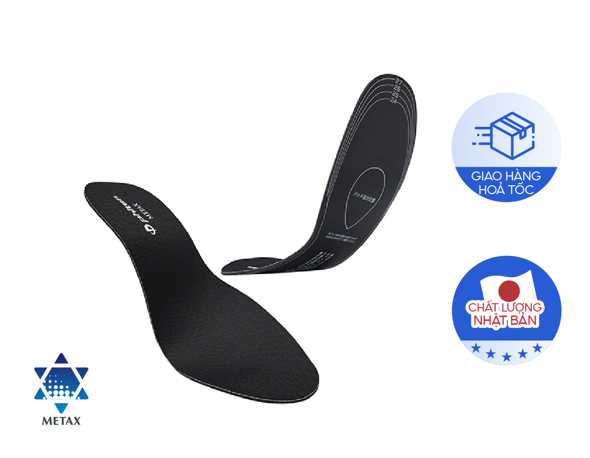 Lót giày hỗ trợ vòm chân Phiten Metax Insole Metatarsal Support TI465003/TI465004