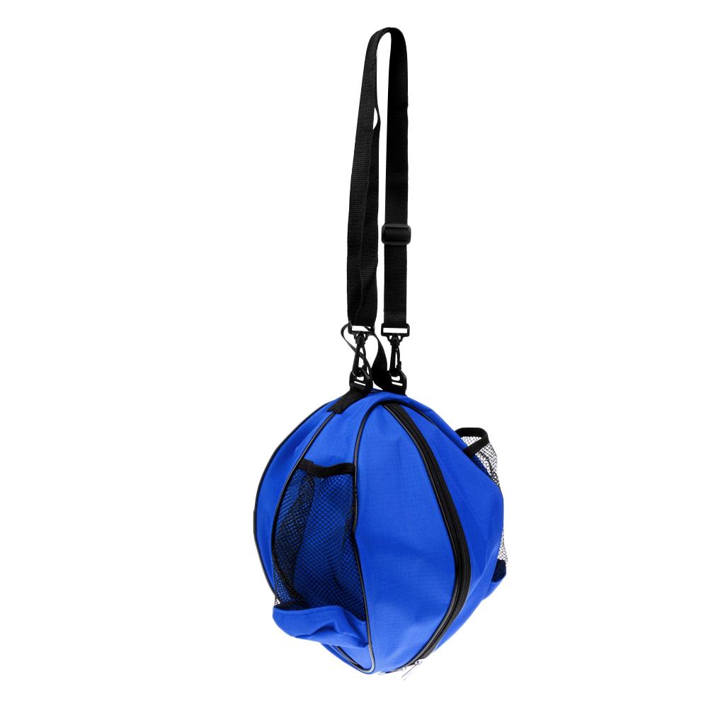 Waterproof Basketball Soccer Carrying Bag Volleyball Handbag Case with Adjustable Shoulder Strap Blue/Black/Red