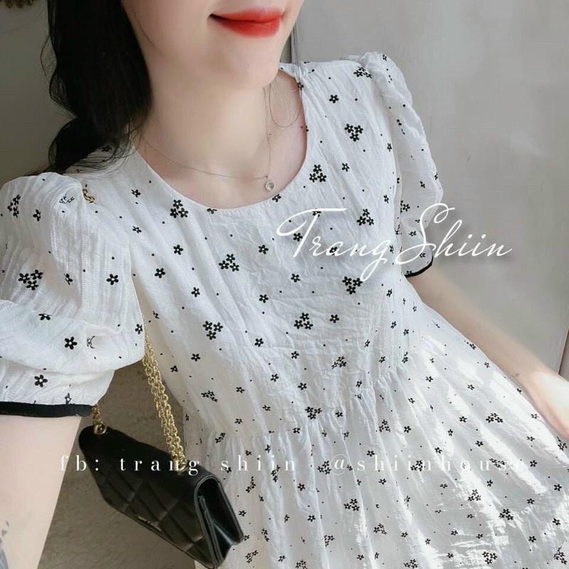 Váy bầu thời trang thiết kế chất lụa hàn châu freesize từ 45 đến 70kg-đầm bầu xinh