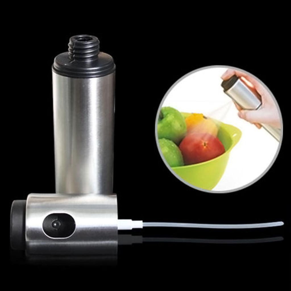 Olive Spray Stainless Steel Pump Fine Bottle Oil Sprayer Pot Cooking Tool 2x