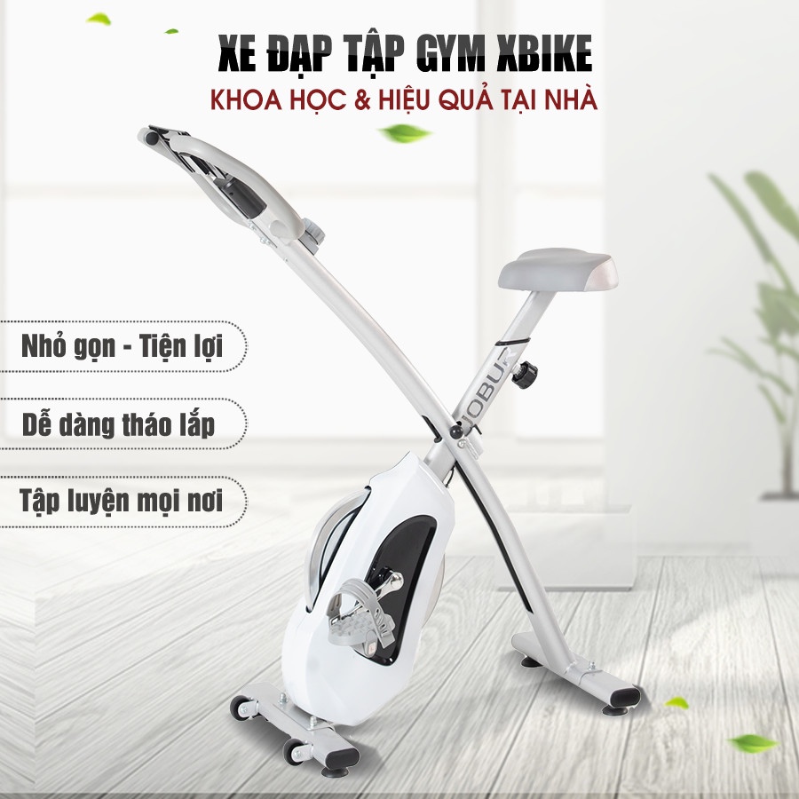 Xe Đạp Tập Thể Dục Tại Nhà Kết Hợp Tay Chân JOBUR XBIKE Hiển Thị Đầy Đủ Chỉ Số - Hàng Chính Hãng