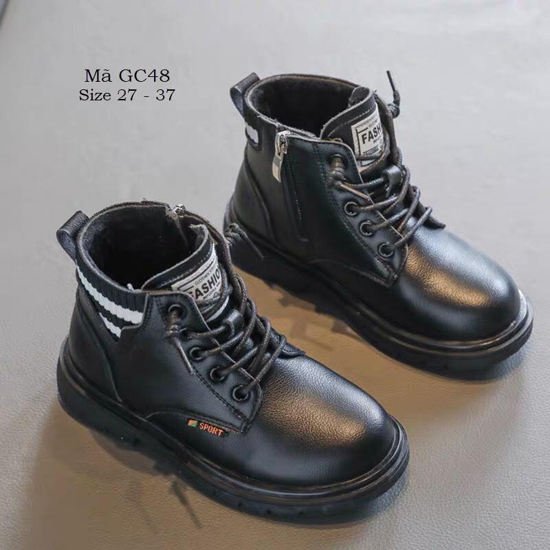 Giày boot cổ ngắn cho bé trai bé gái 3 - 12 tuổi kiểu dáng thể thao phong cách Hàn GC48