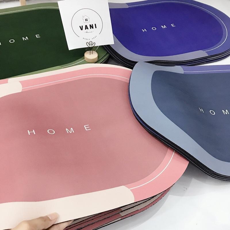 Thảm lót sàn nhà tắm siêu thấm - Thảm chùi chân Home chống trượt nhanh khô- Thảm chân Silicon decor nhà siêu mịn