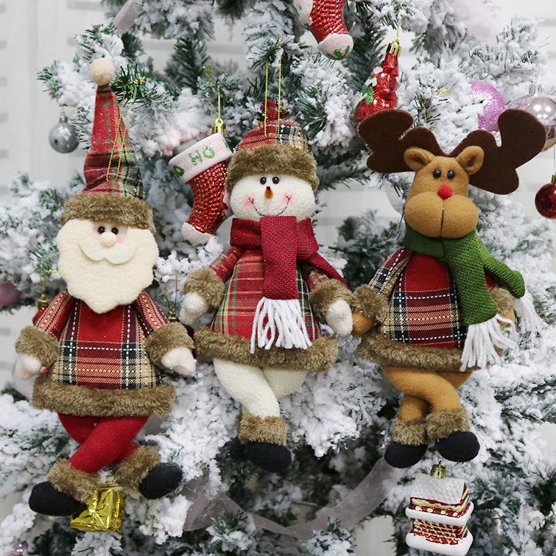 Phụ Kiện Treo Trang Trí Cây Thông Giáng Sinh Hình Ông Già Noel / Người Tuyết / Tuần Lộc / Ông Già Noel