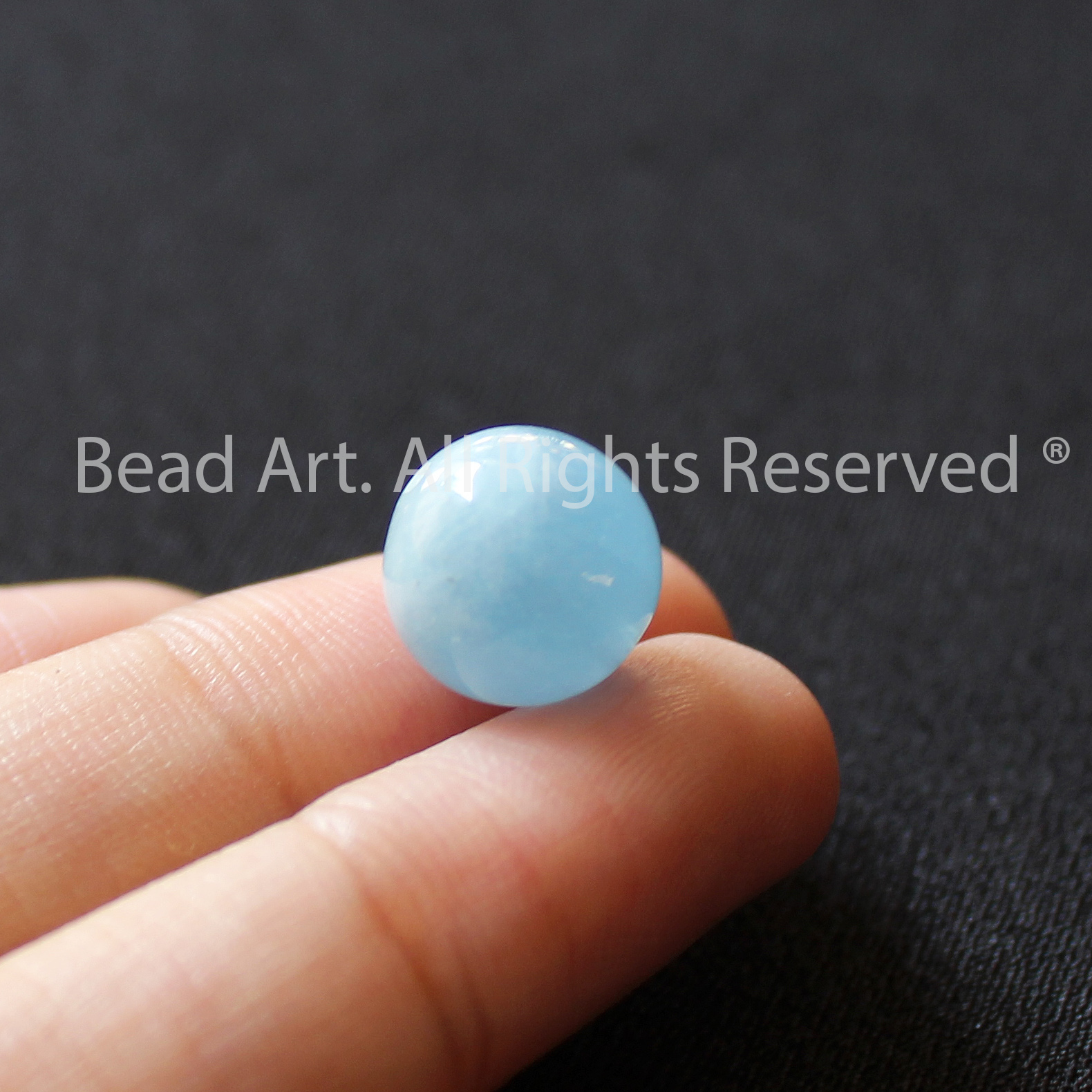 11MM Đá Aquamarine Tự Nhiên Xanh Biển Loại AA, Đá Phối Vòng Tay Phong Thuỷ, Chuỗi Hạt, Mệnh Thuỷ, Mộc - Bead Art