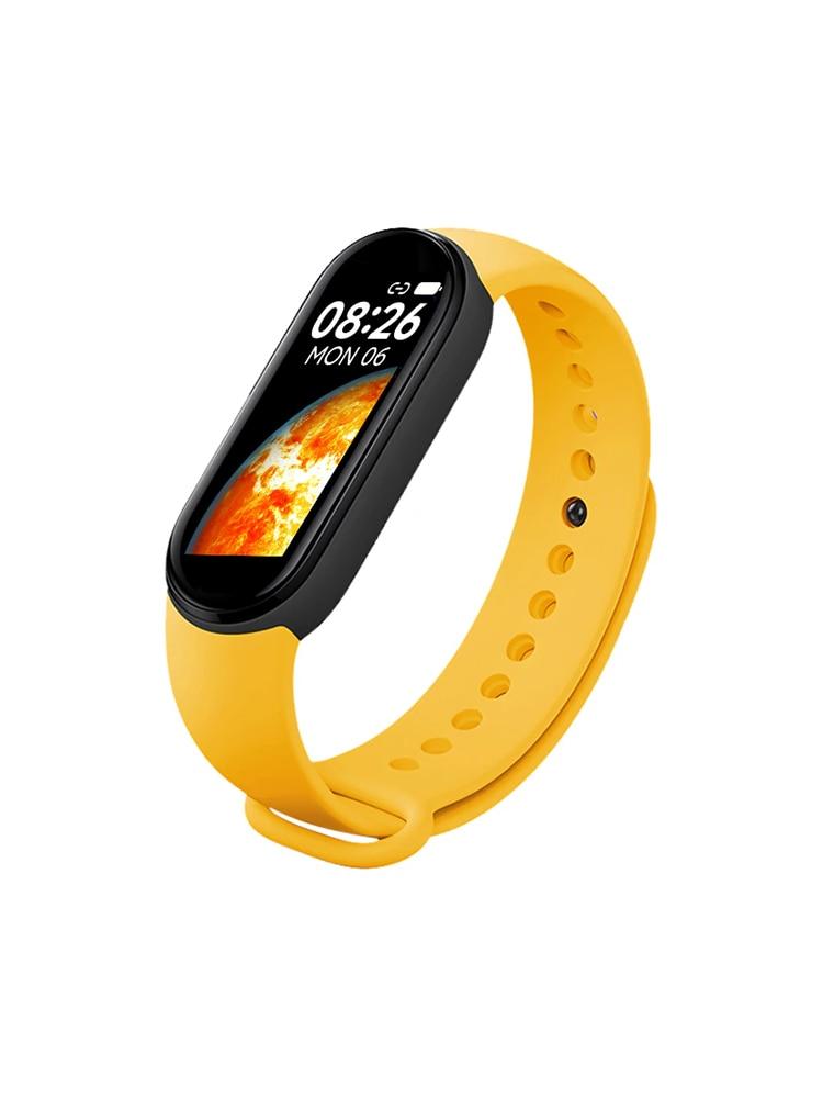 M7 Watch Smart Watch SmartBand Nhịp tim Smartwatch Thể dục theo dõi huyết áp Thể thao thể thao cho Mi Band 7 nam nữ Màu sắc: Đen