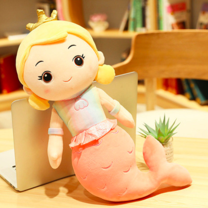 Gấu bông BÚP BÊ NÀNG TIÊN CÁ 35cm mềm mịn siêu ngộ nghĩnh - Quà Tặng Dễ Thương dành cho bé, cho bạn bè