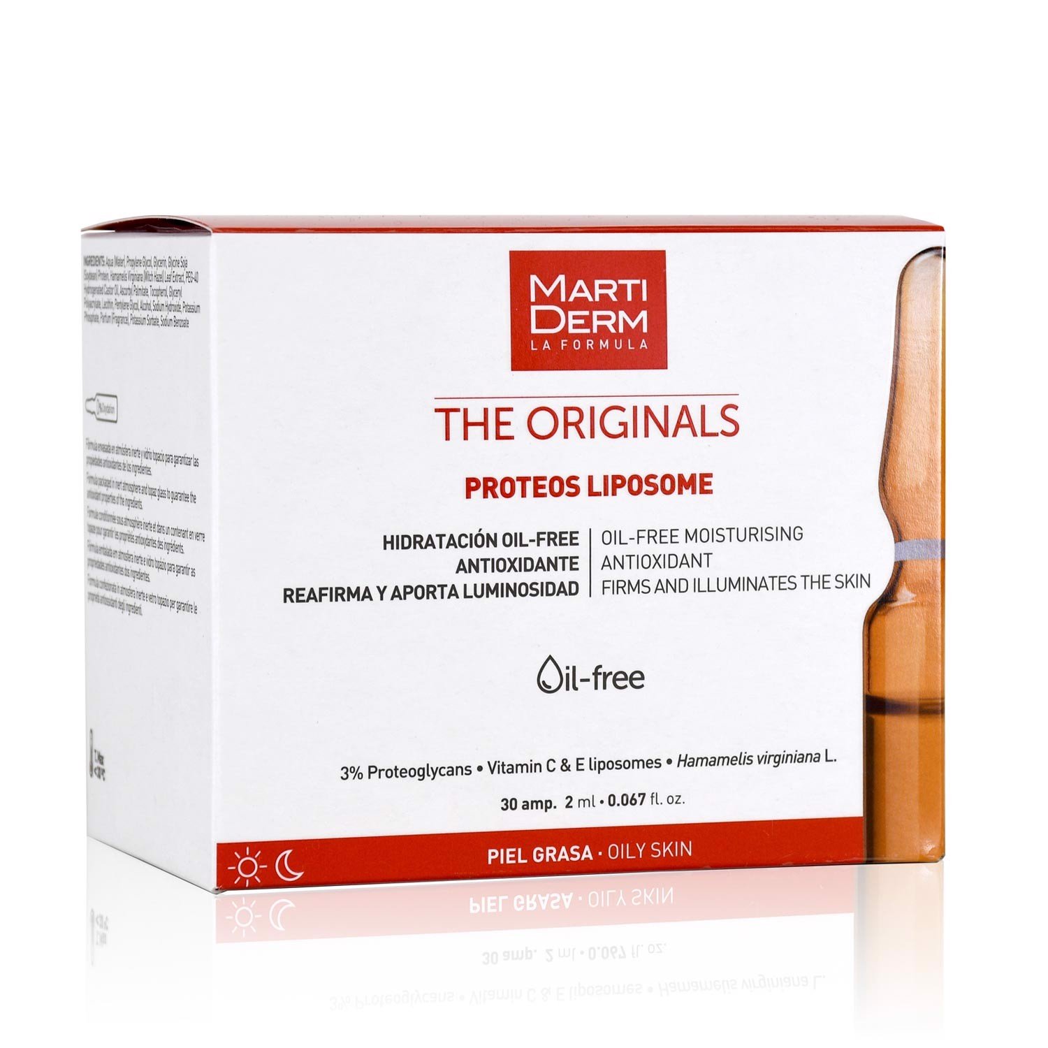  Ampoule Chống Oxy Hoá, Phục Hồi, Điều Tiết Bã Nhờn - MartiDerm The Originals Proteos Liposome 60ml