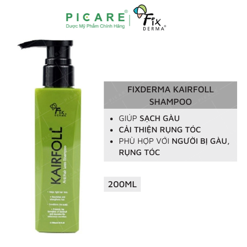 Dầu gội giảm rụng tóc Fixderma Kairfoll Shampoo 200ml