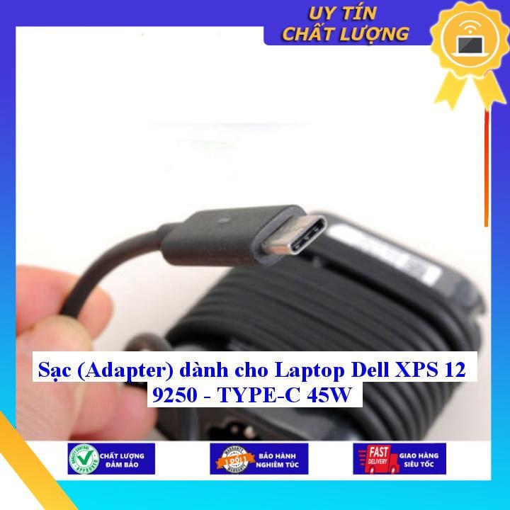 Sạc dùng cho Laptop Dell XPS 12 9250 - TYPE-C 45W - Hàng Nhập Khẩu New Seal
