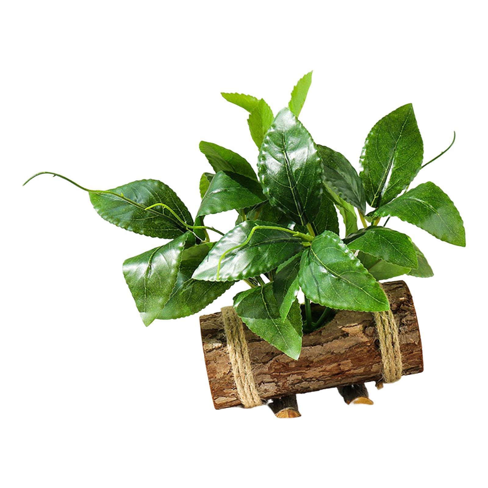 Artificial Potted Green Plants Small Potted Plants for Shelf Farmhouse