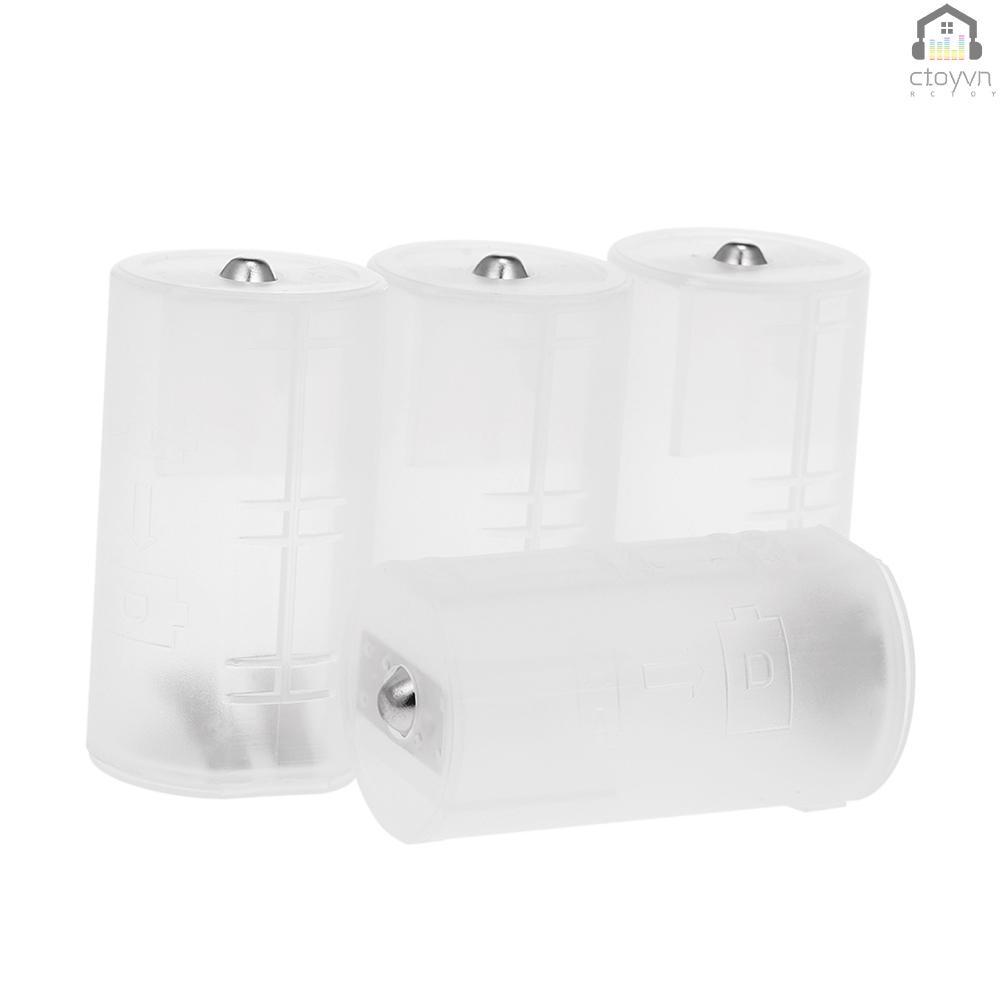 Set 4 hộp đựng pin chuyển đổi từ 2*AA sang D