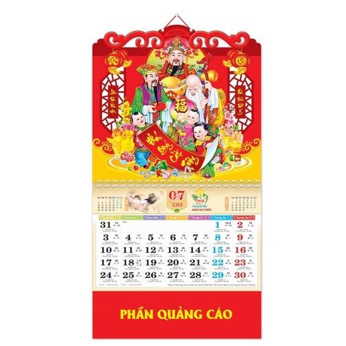 LỊCH Gắn Bìa THÁNG ( 38 x 68 ) NGẪU NHIÊN