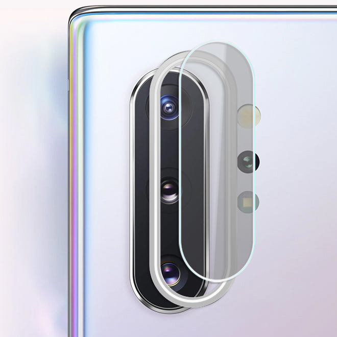 Bộ bảo vệ Camera cho Samsung Galaxy NOTE 10 / NOTE 10 PLUS Cường Lực CAMERA + Khung viền Nhôm CAMERA- Hàng Chính Hãng