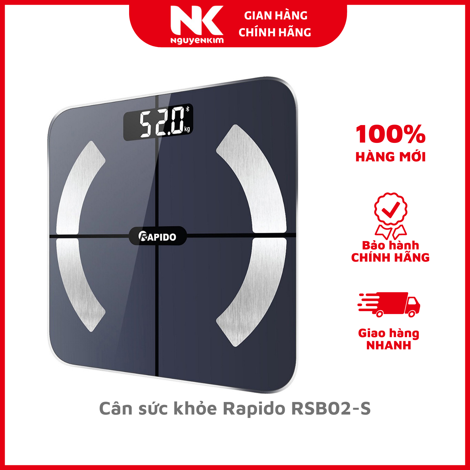 Cân sức khỏe Rapido RSB02-S - Hàng chính hãng