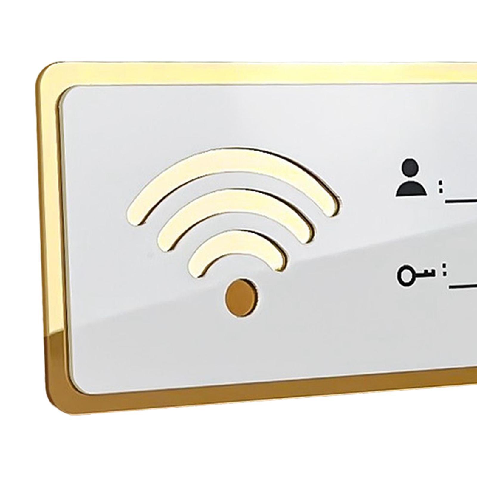 WiFi password sign 8cm×20cm