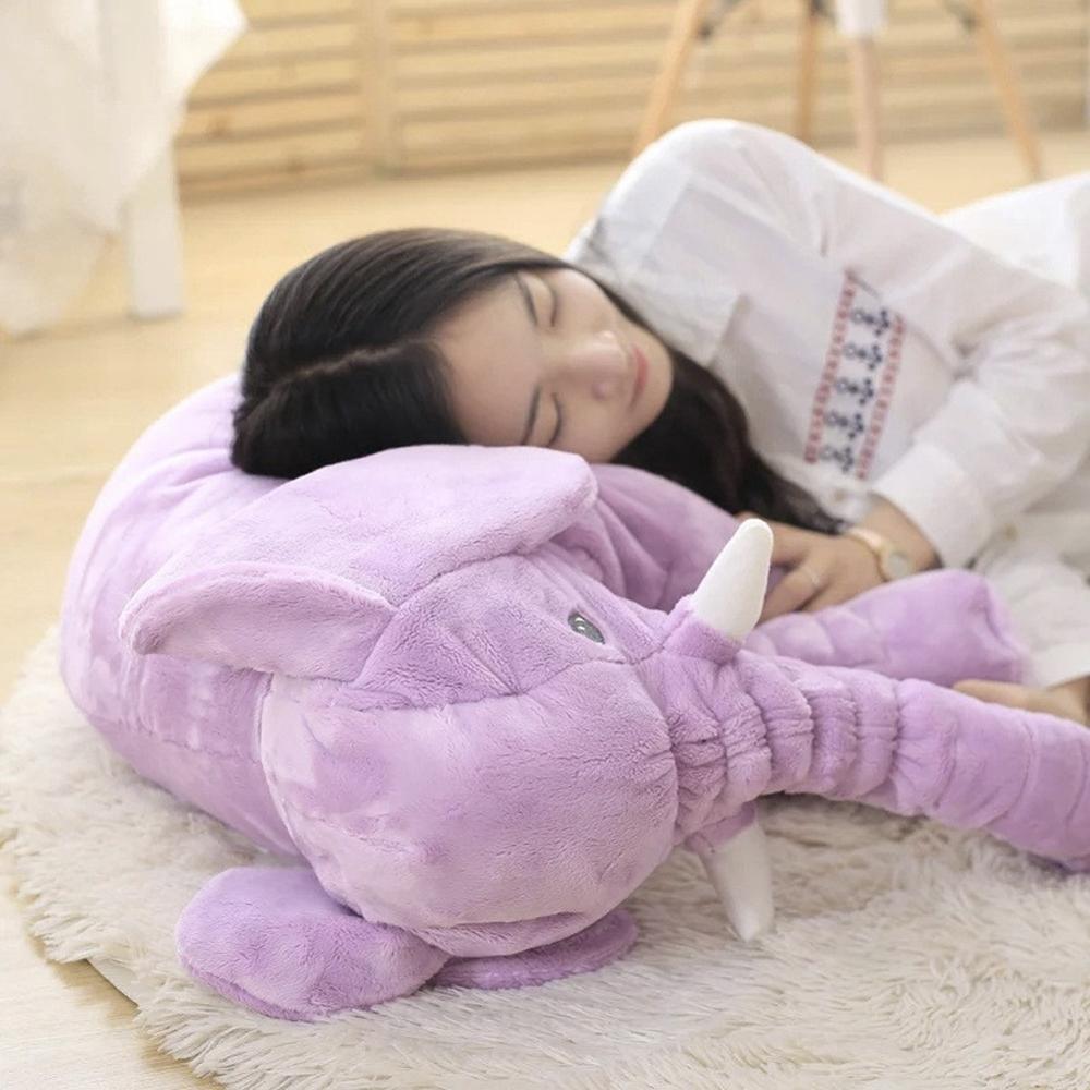 40Cm/60Cm Chiều Cao Lớn Sang Trọng Tai Voi Đồ Chơi Búp Bê Trẻ Em Ngủ Đệm Lưng Dễ Thương Voi Nhồi Bông Cho Bé Kèm Theo búp Bê Xmas Tặng