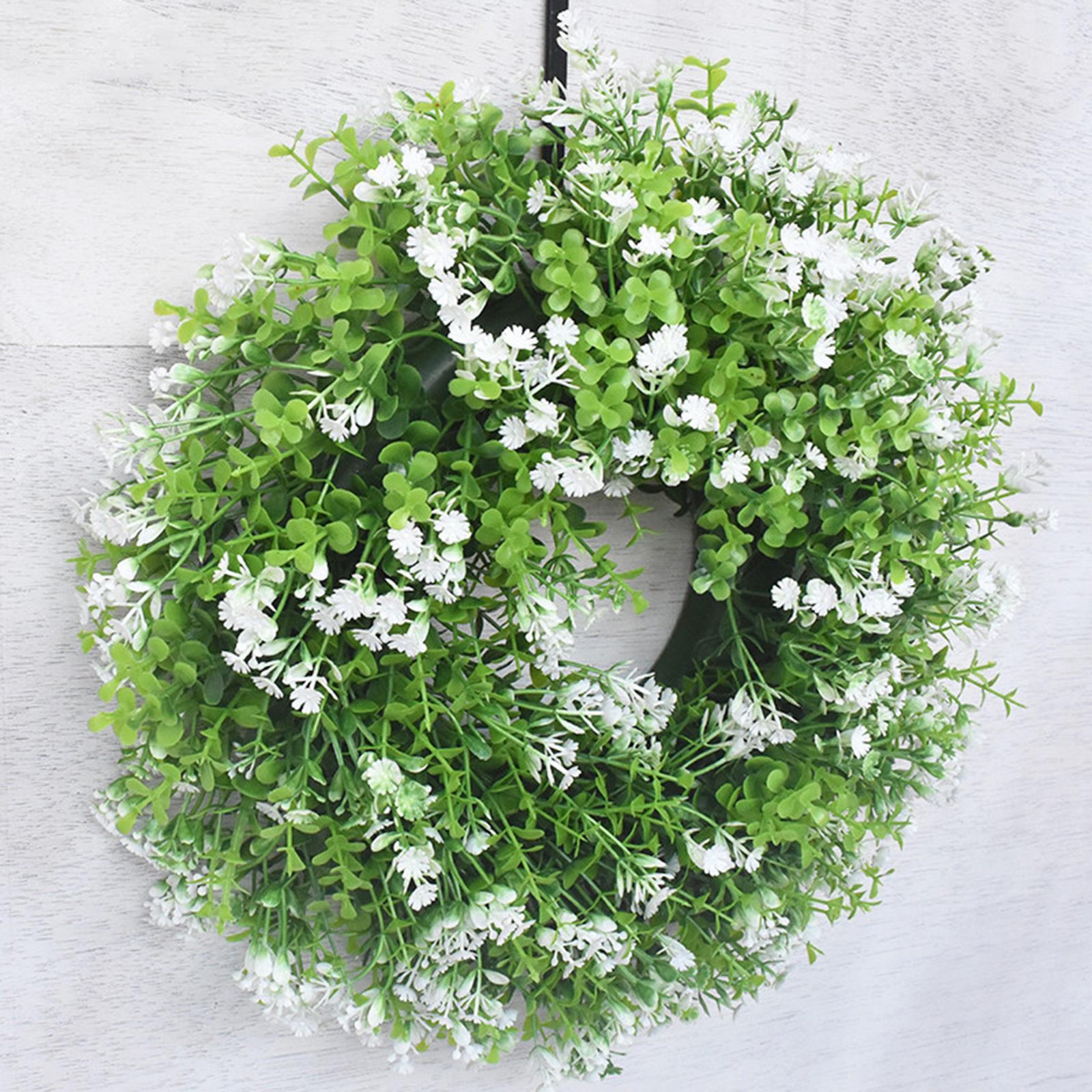 Gypsophila Wreath Hanging Front Door Window Garland Wedding Decor Photo Prop