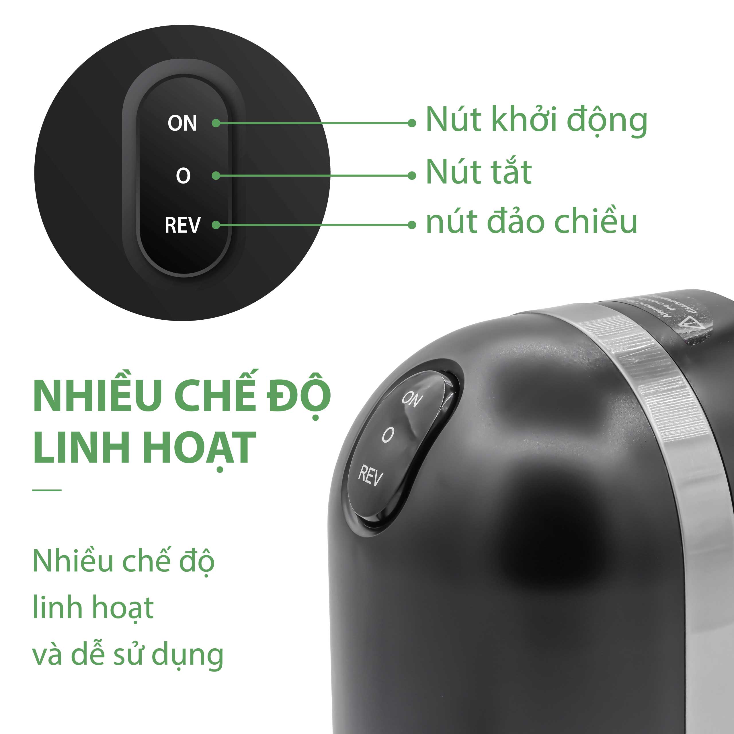 Máy ép chậm đa năng LEBENLANG trục ngang, dung tích 400ml, công suất 200W, model LBSS2204 - hàng chính hãng