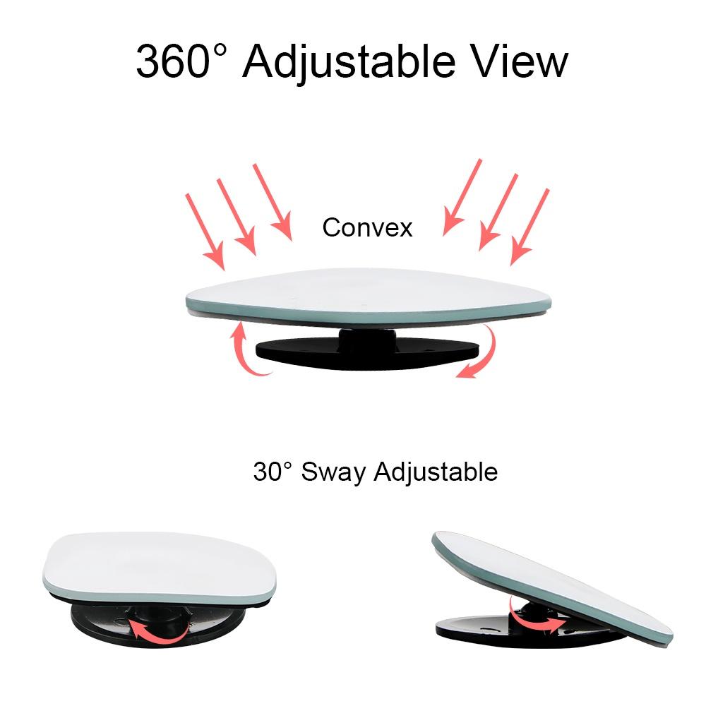 Bộ 2 gương chiếu hậu góc rộng xoay 360 độ tùy chỉnh tiện dụng cho xe hơi