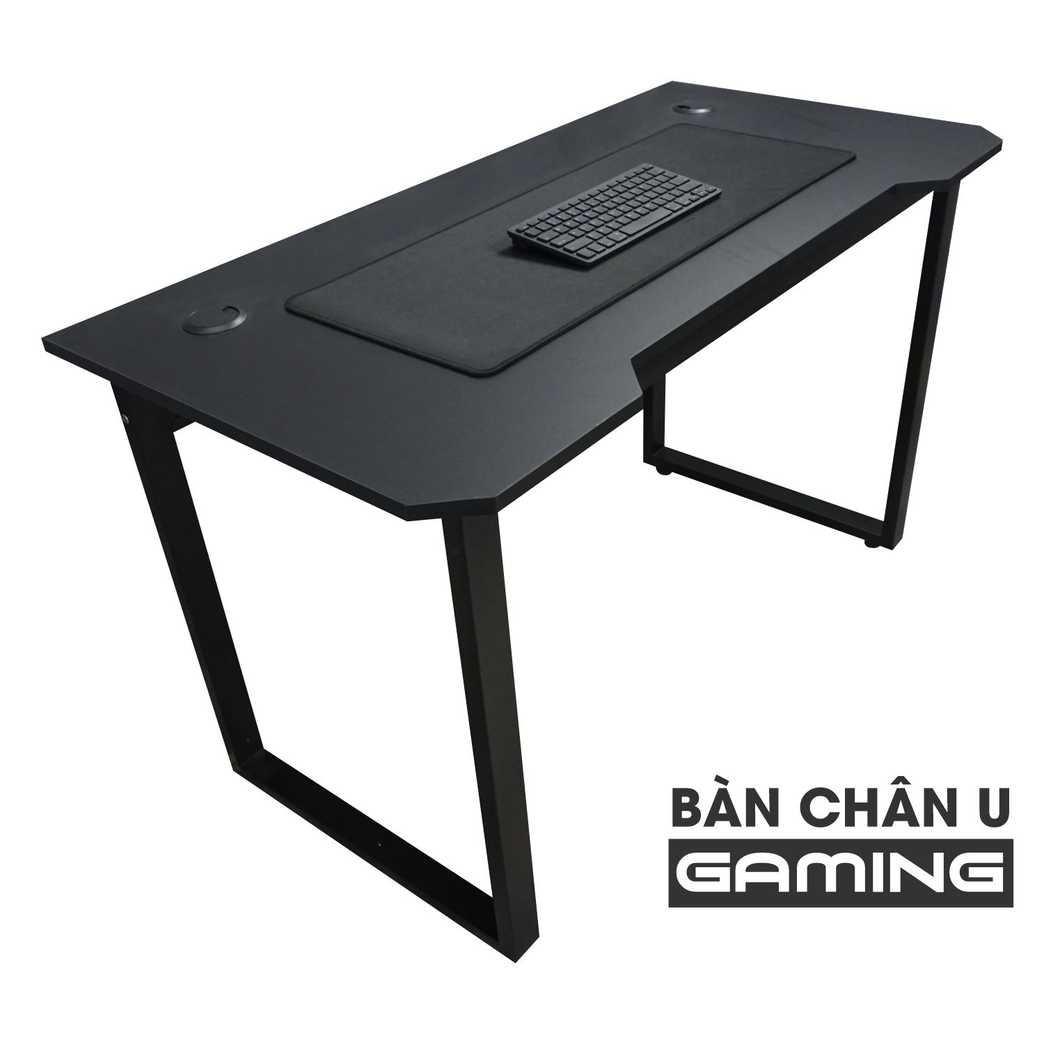 Bàn gaming, bàn chữ U mặt gỗ MDF FUFUTECH chắc chắn, kích thước 120x60 cm dùng để máy tính làm việc, chơi game, học tập