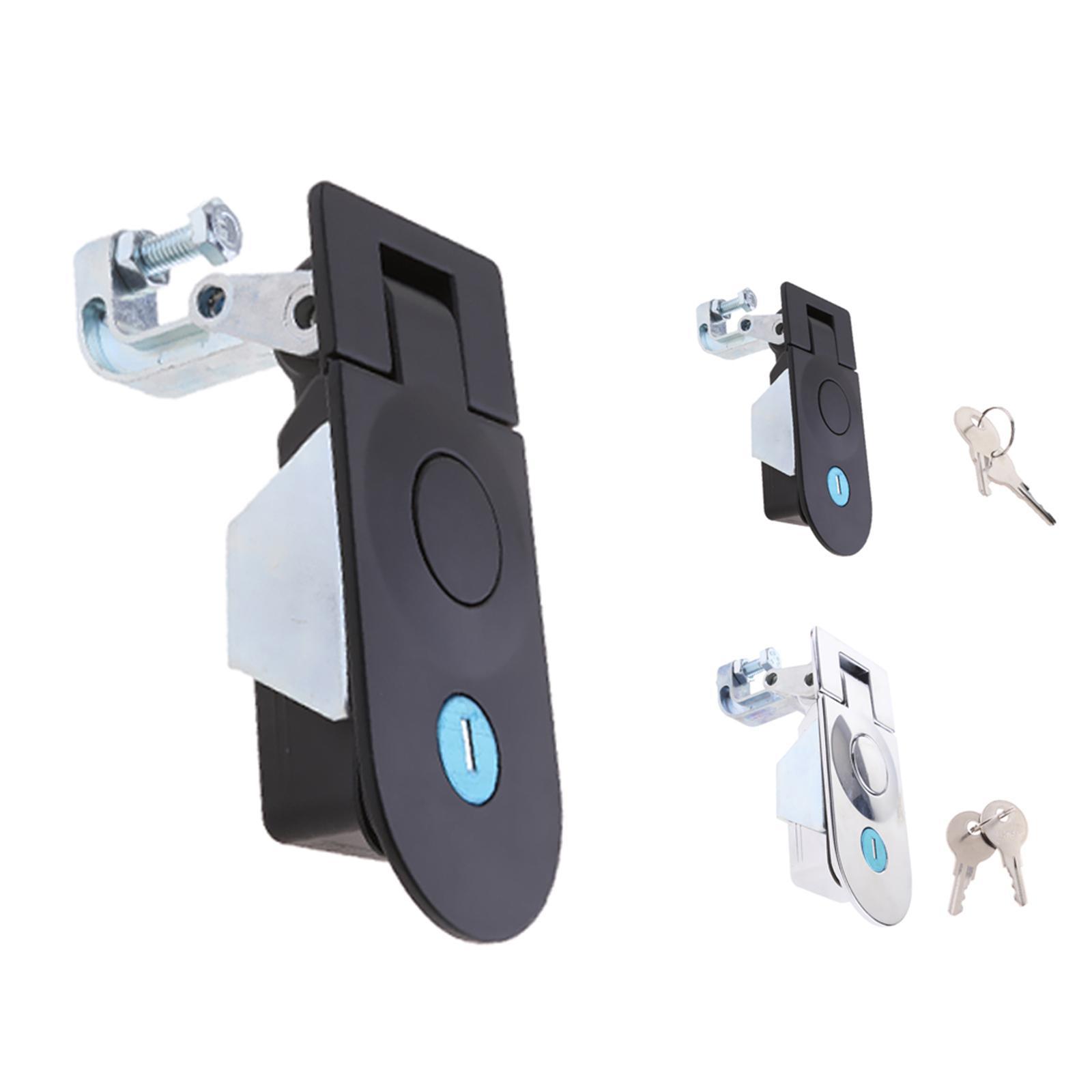 4x Compression Black Push Locks Latch Tool Box Camper Trailer