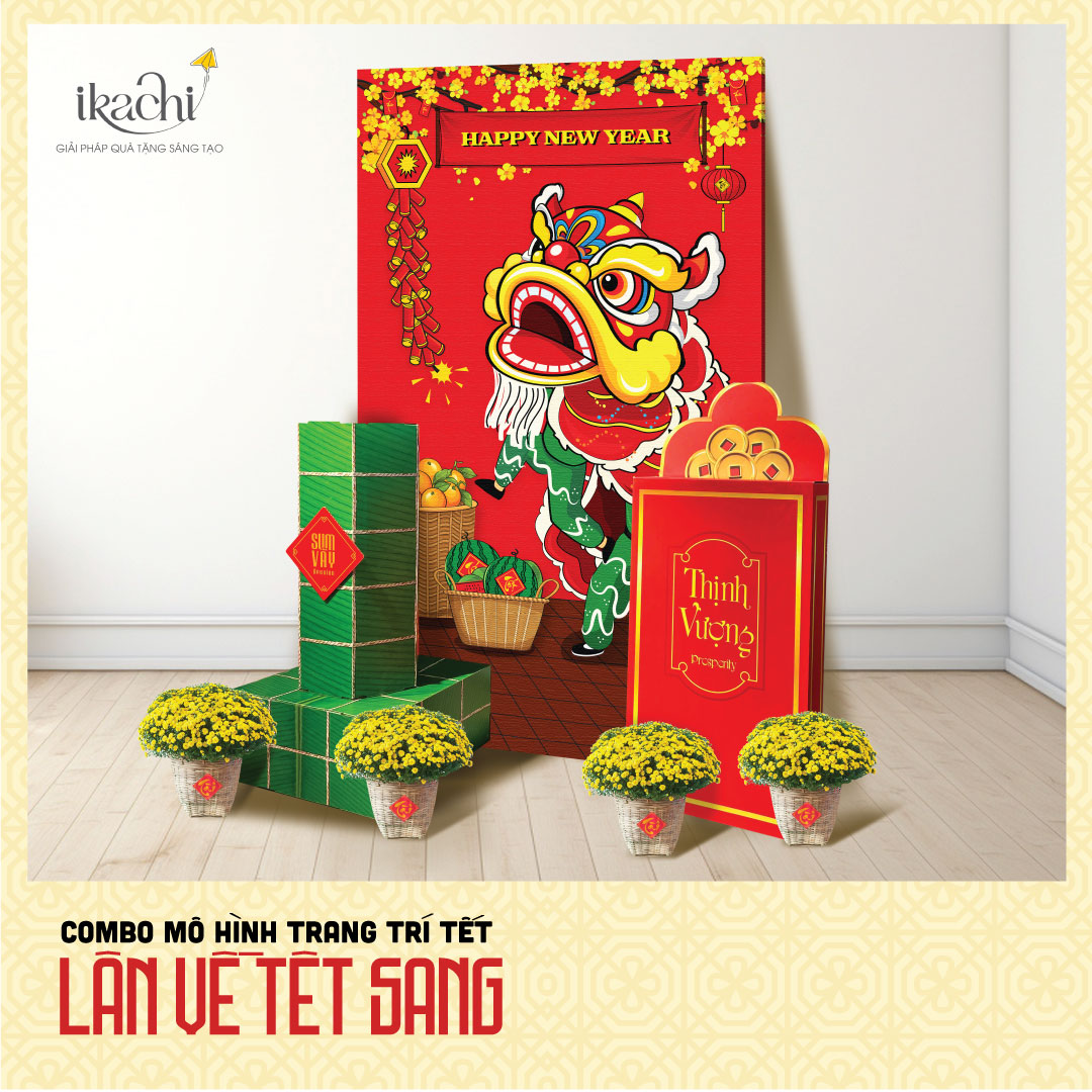 BỘ TRANG TRÍ KHÔNG GIAN TẾT “XANH” IKACHI - LÂN VỀ TẾT SANG