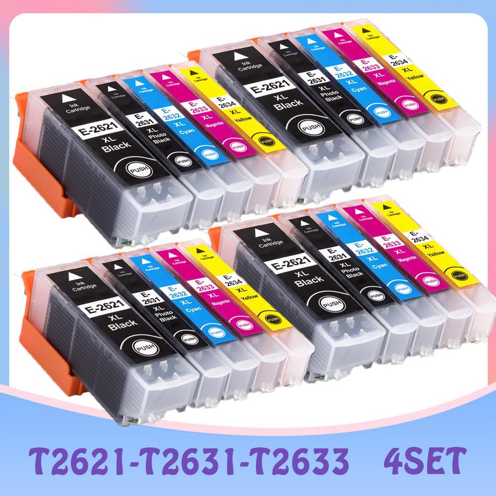 Tương Thích T2621 T2631 - T2634 Hộp Mực Cho Epson XP 520 600 605 610 615 620 625 700 710 720 800 810 820