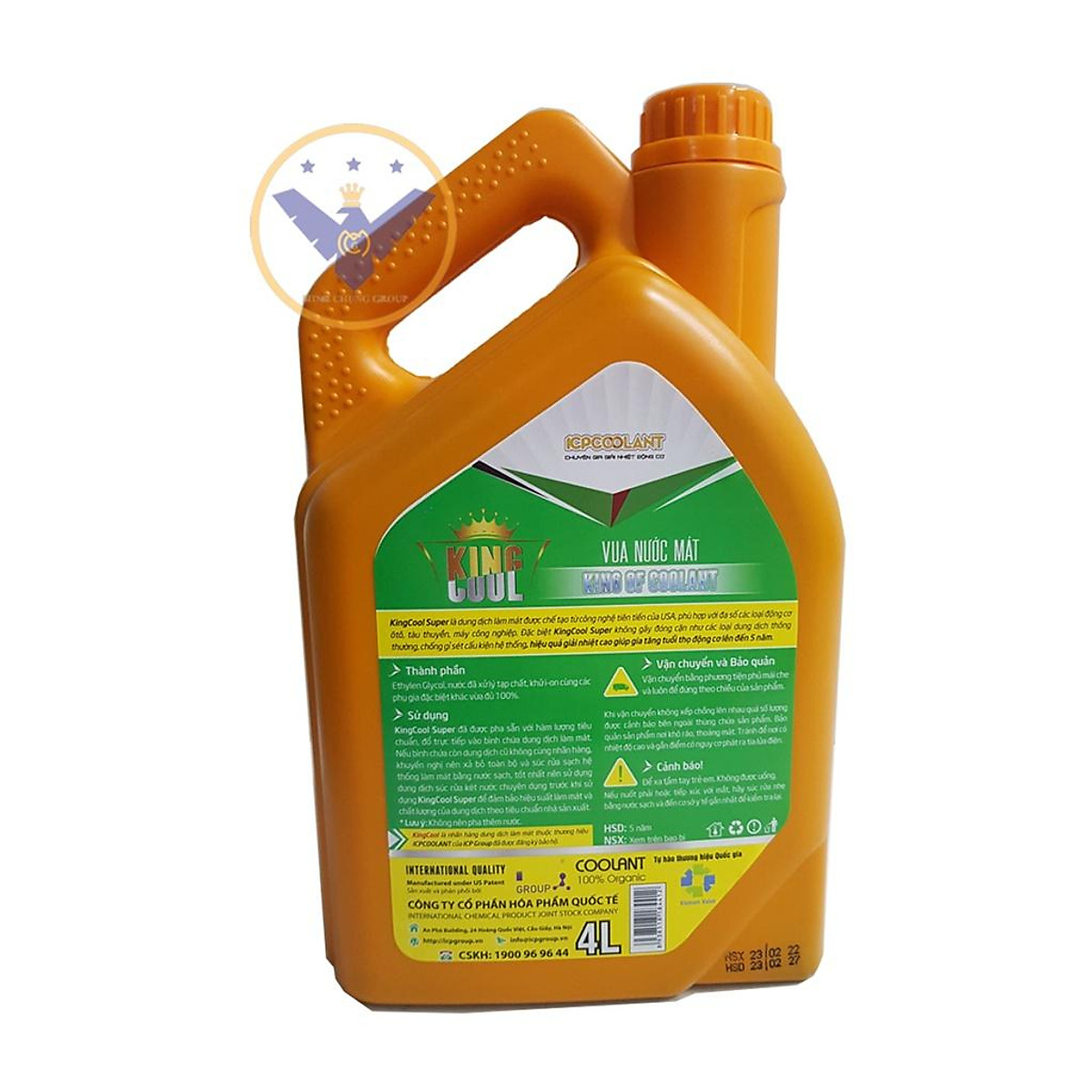 COMBO 2 Nước làm mát xe ô tô KINGCOOL SUPER can 4L