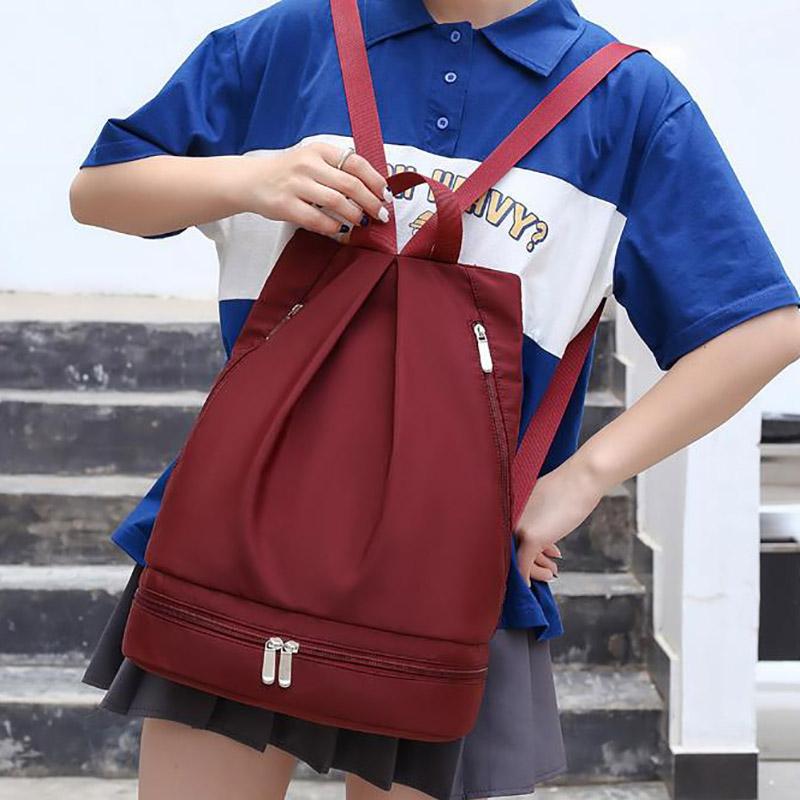 Năm 2021 Ba Lô Nữ Bơi Độc Lập Giày Kho Chống Nước Lưu Trữ Túi Unisex Vẽ Khô Ướt Tách Nữ Túi Xách Tập Gym