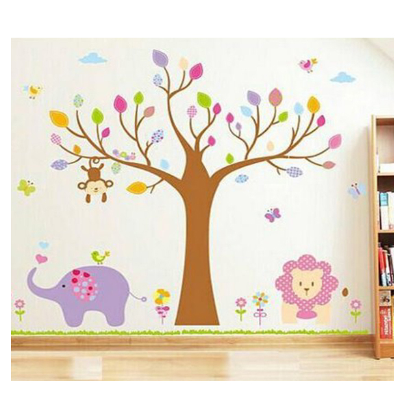 Decal Dán Tường Vườn Thú 15 EB92 (150 x 240 cm)