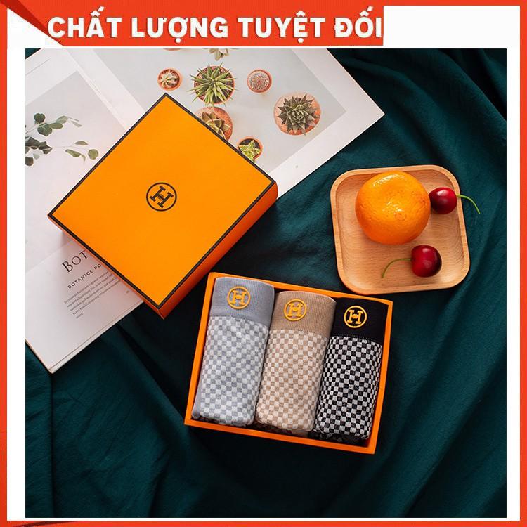 Hộp 3 chiếc Quần sịp đùi DOLOTDAY, quần lót nam chữ H