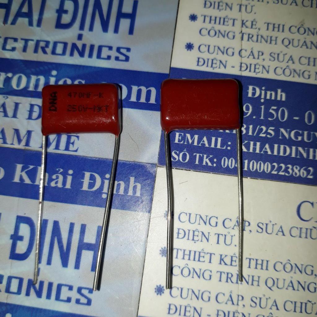 Tụ CBB22 CBB, tụ kẹo 474J 250V 0.47UF  kde4108