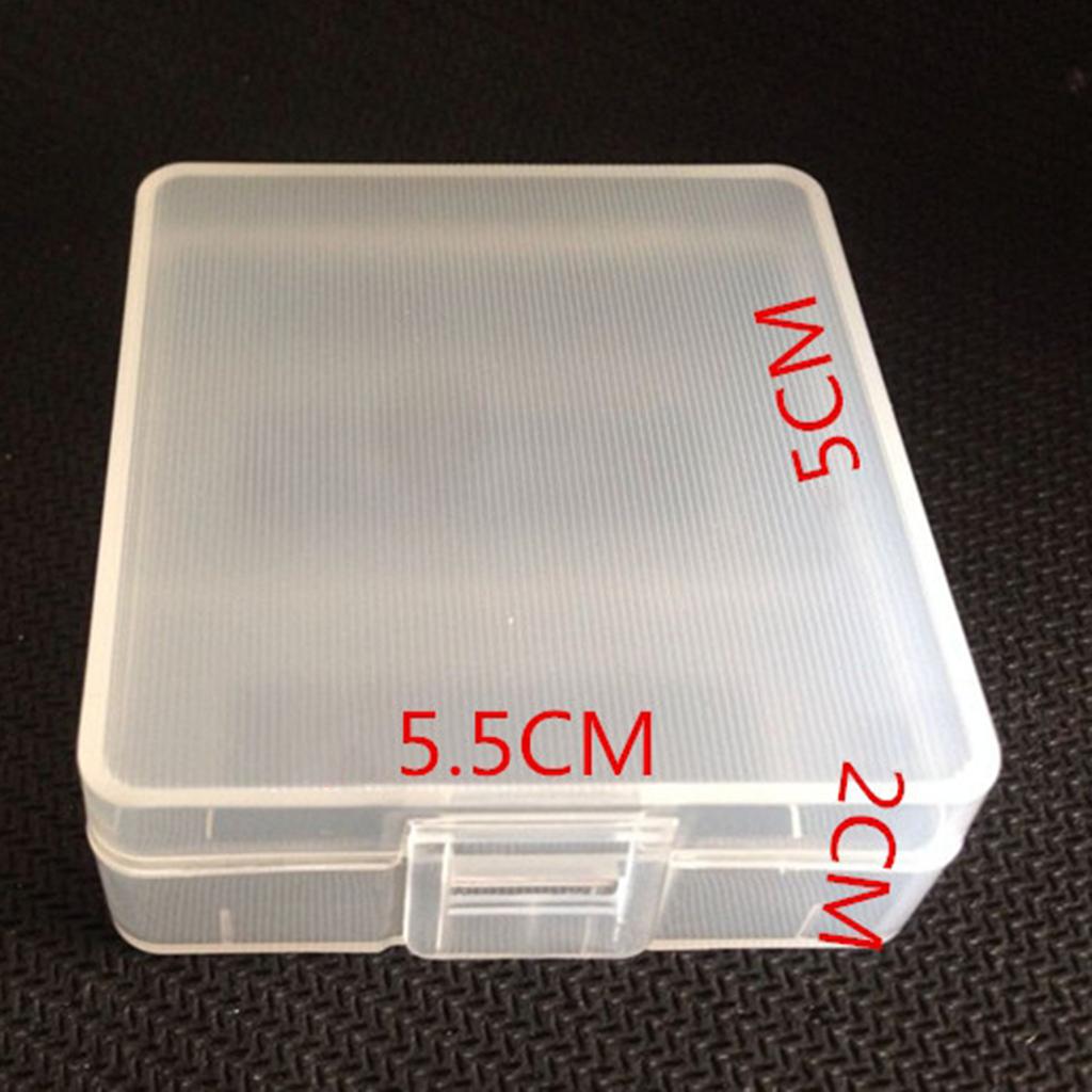 Transparent Battery Storage Case Holder Organizer Box For 2pcs 9V Battery