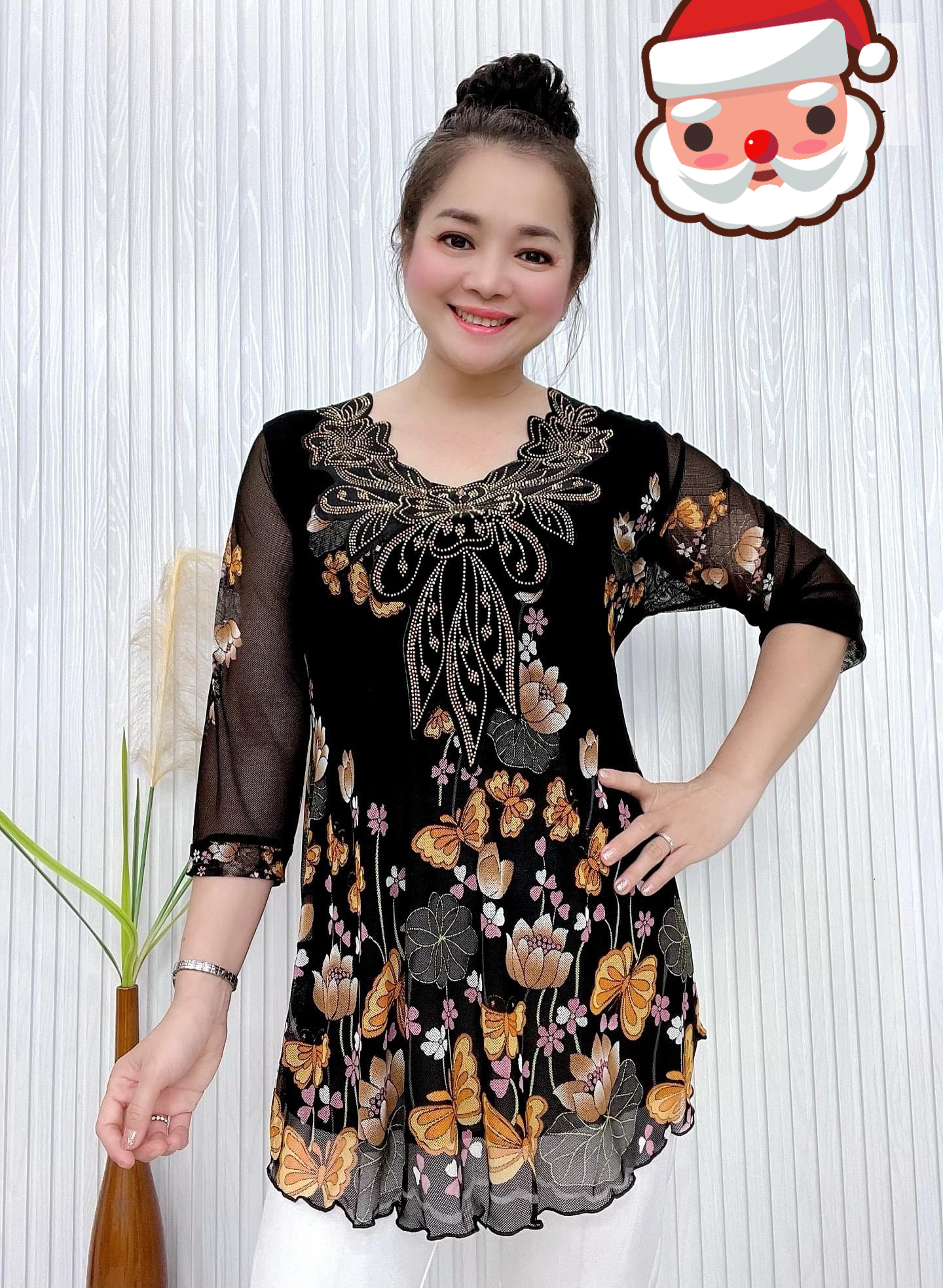 Áo voan thun lưới trung niên 70-95kg