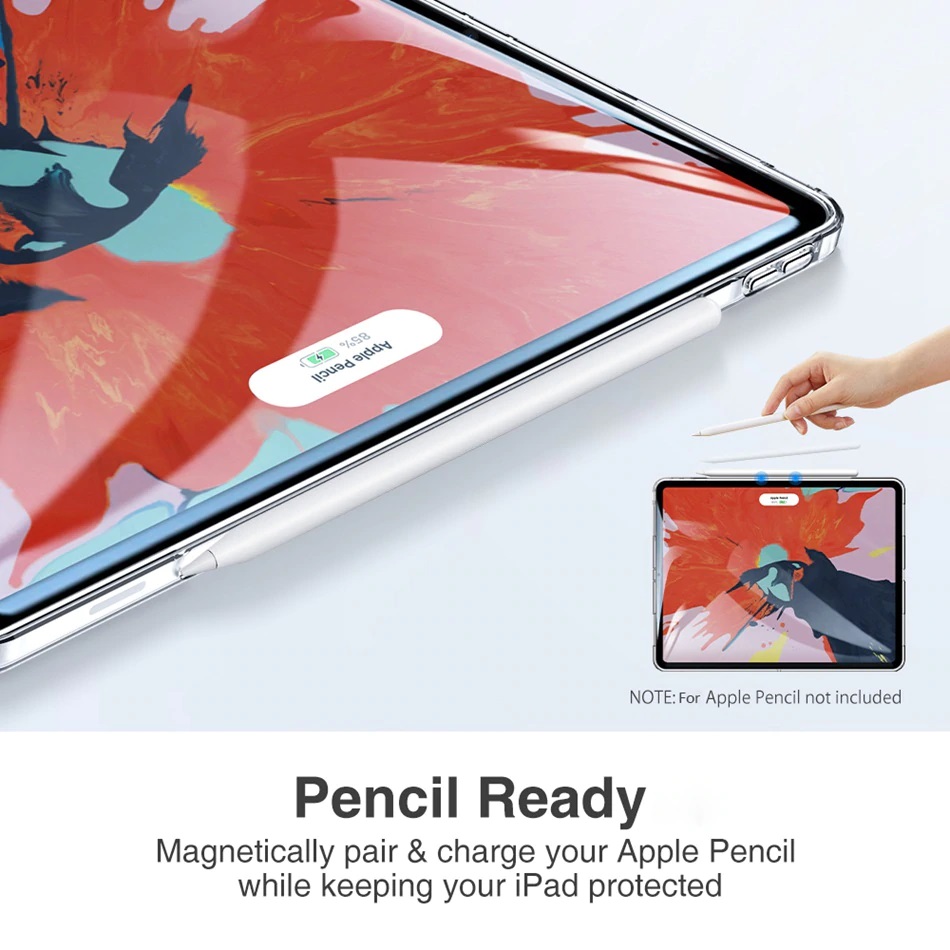 Ốp Lưng Silicon Trong Suốt Cho iPad Pro 12.9 inch 2020 Chống Sốc, Chống Va Đập