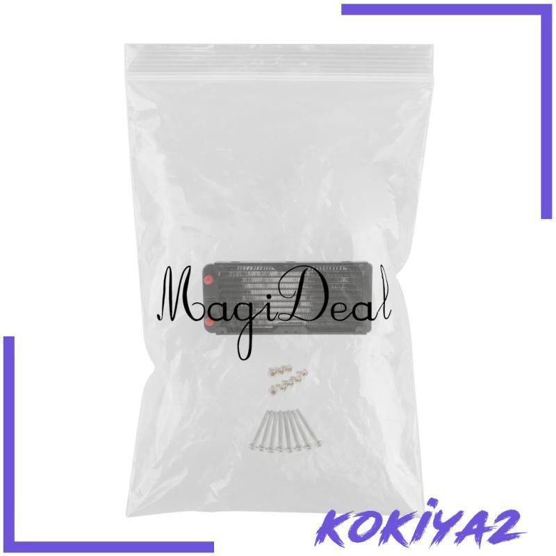 240mm Laptop Computer PC Alloy Water Cooling Cooler Radiator Fans 10 Pipes