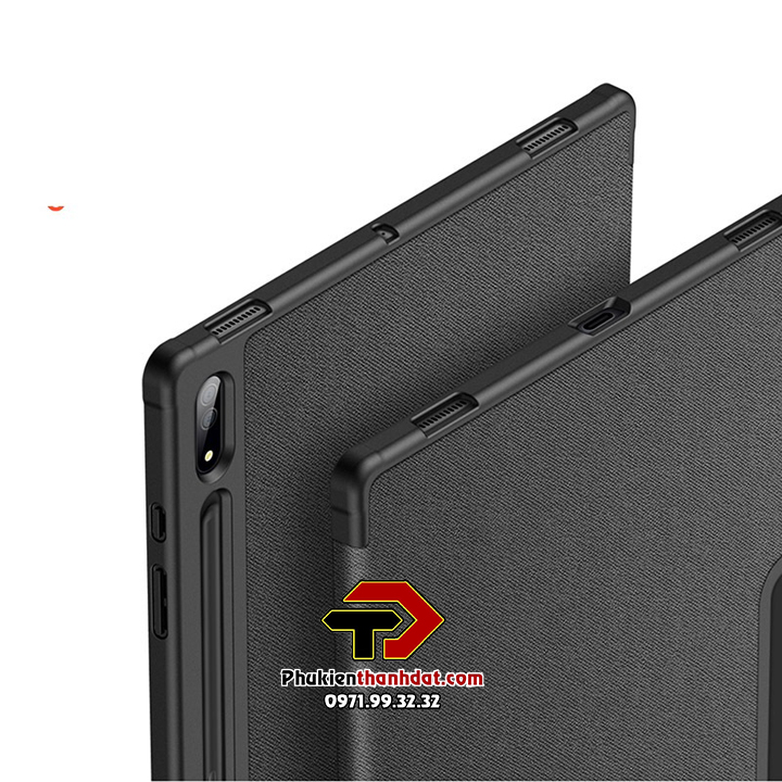 Bao da chống sốc cho SamSung Galaxy Tab S8 Ultra có ngăn đựng bút chính hãng Dux Ducis Domo - Hàng nhập khẩu
