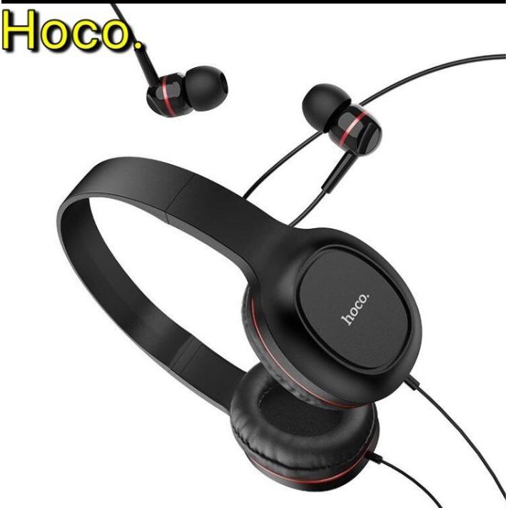 Tai nghe chụp tai cao cấp Hoco W24, kèm dây 3.5 mm - Hàng Chính Hãng