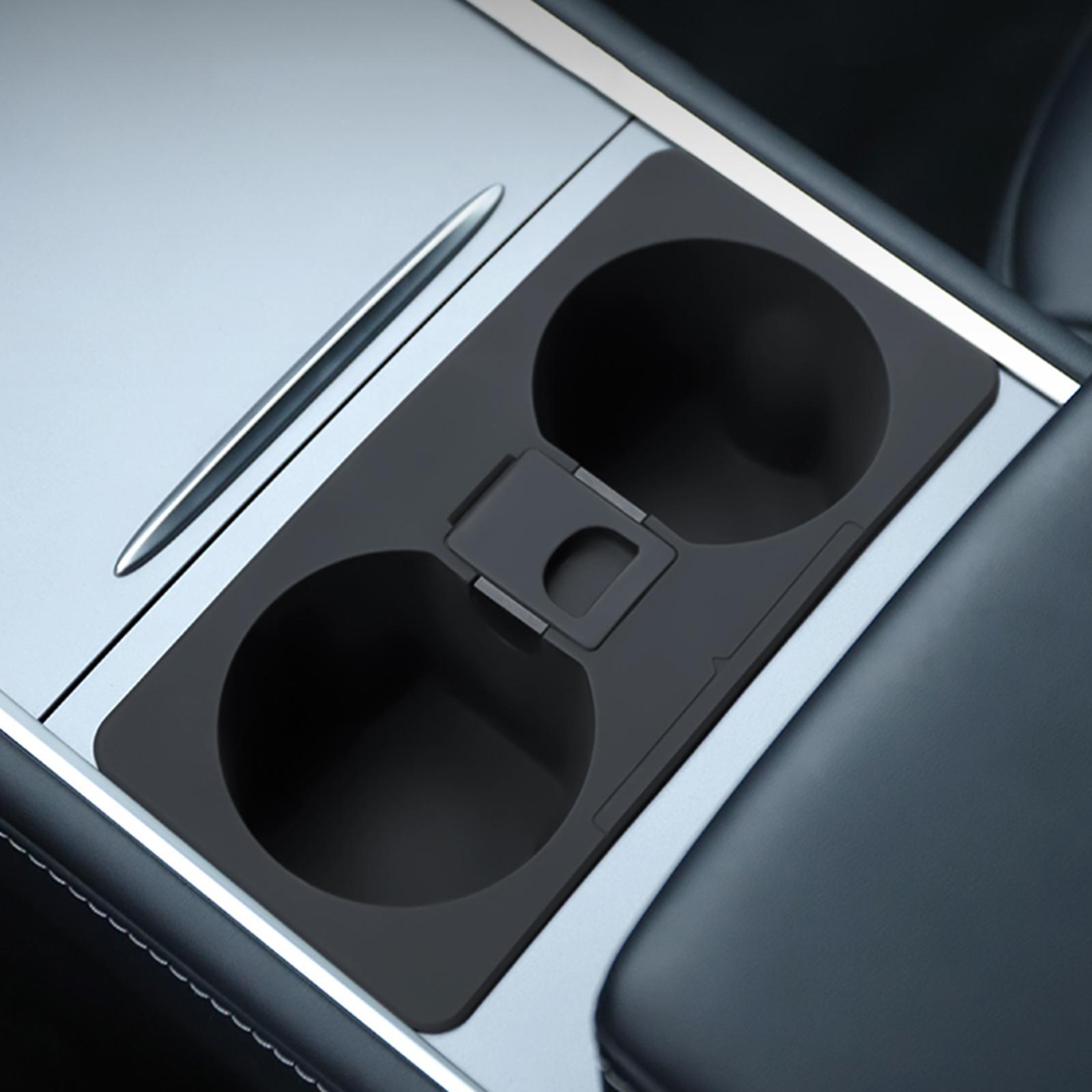 Console Cup Holder Insert Organizer Drinks Bottle Storage Mount Central Control Easy to Install for Y