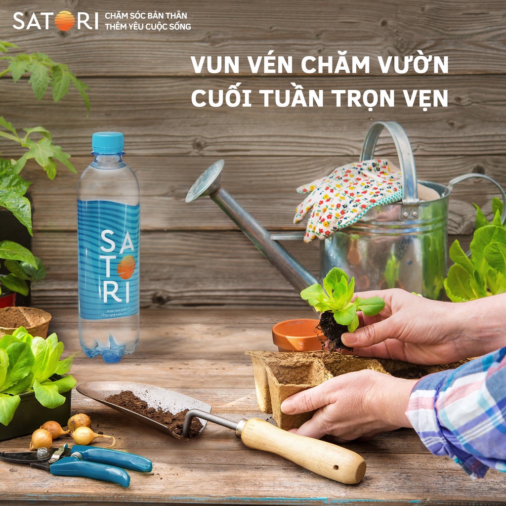 Combo 2 lốc 6 chai (500ml/chai) SATORI - Công Nghệ Hoàn Lưu Khoáng