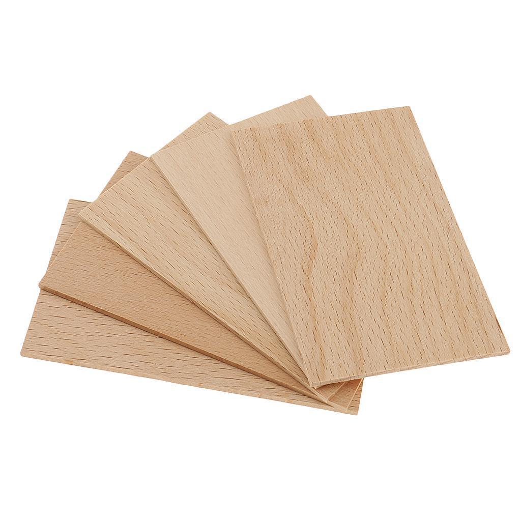 6-10pack 2 mm Thick Natural Wood Pieces - Unfinished Wooden Pieces DIY Craft 2