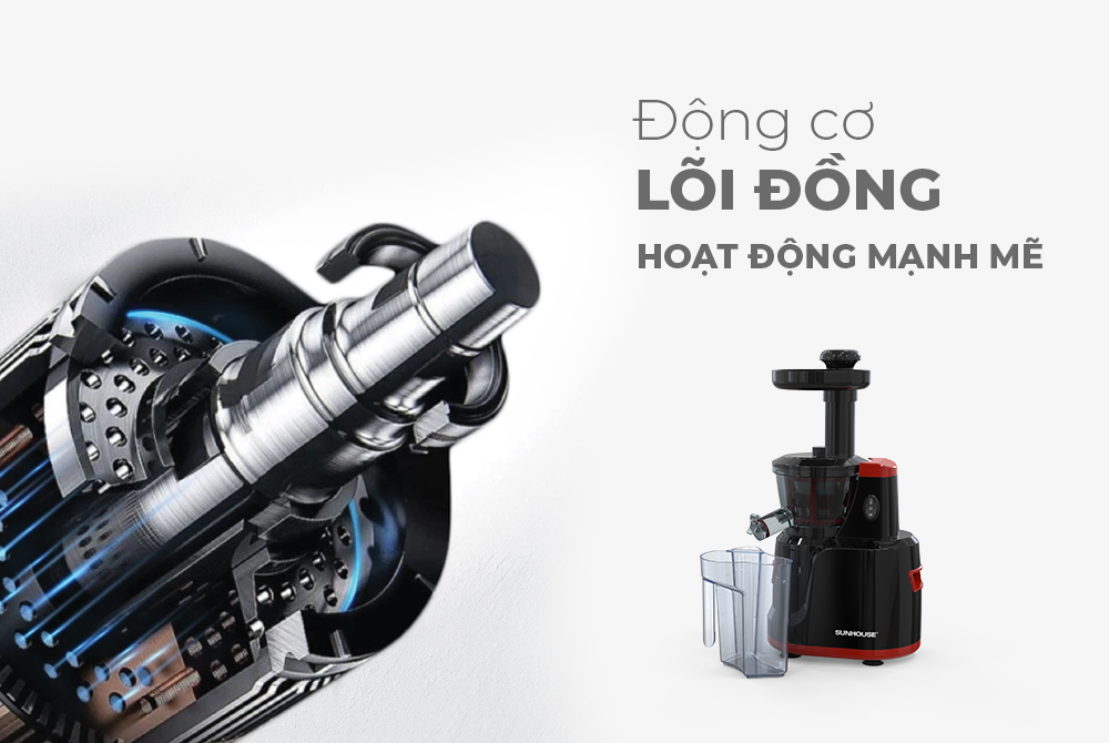 Máy ép chậm Sunhouse Mama SHD5502 - Hàng Chính Hãng